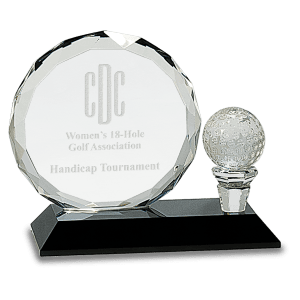 Crystal Golf Award 5 1/2"