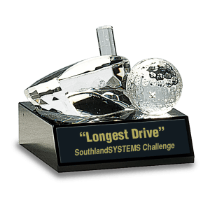 Crystal Golf Paperweight