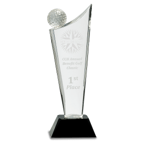 Crystal Golf Wave Award