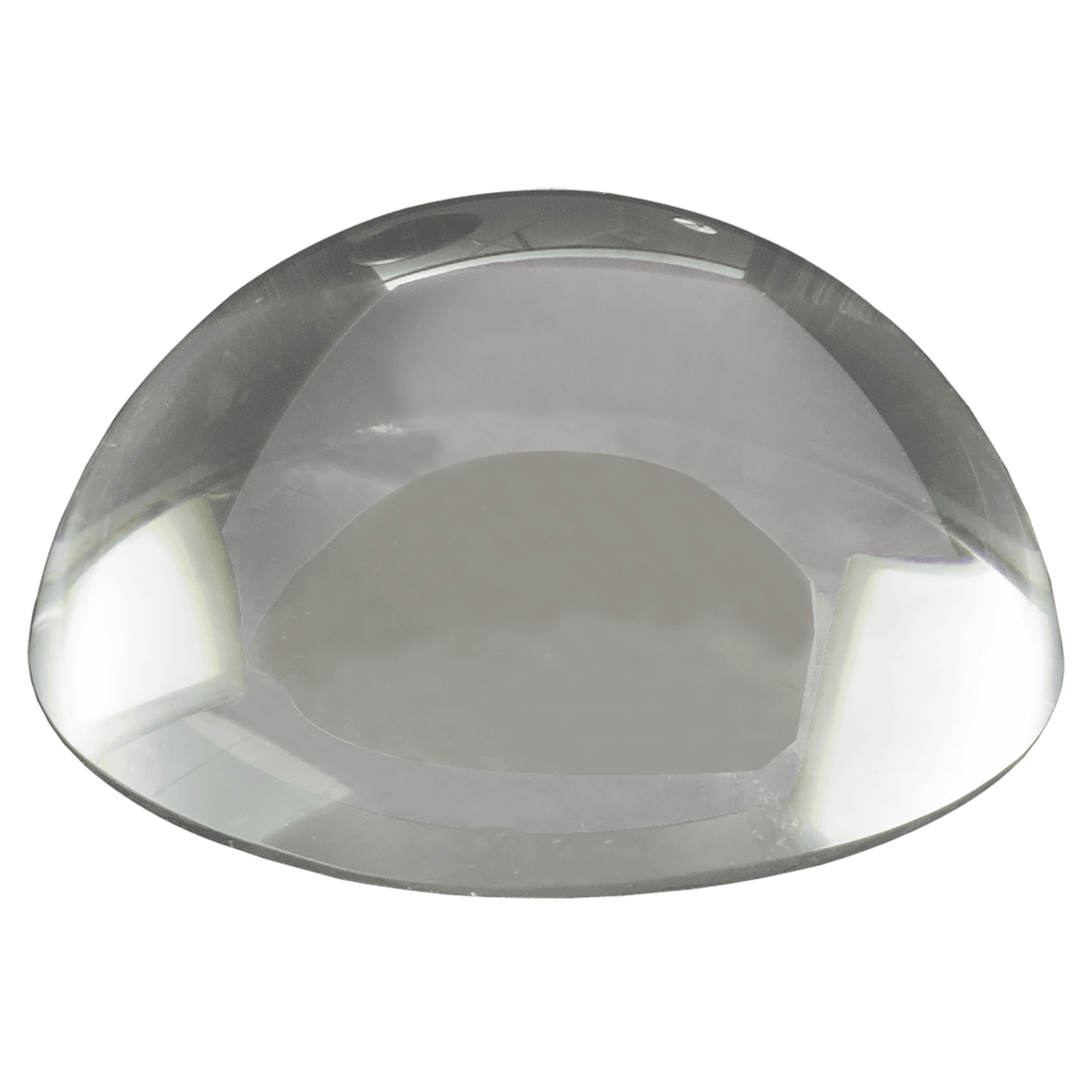 Personalized dome optic crystal paperweight