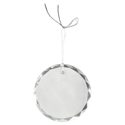 Crystal round ornament