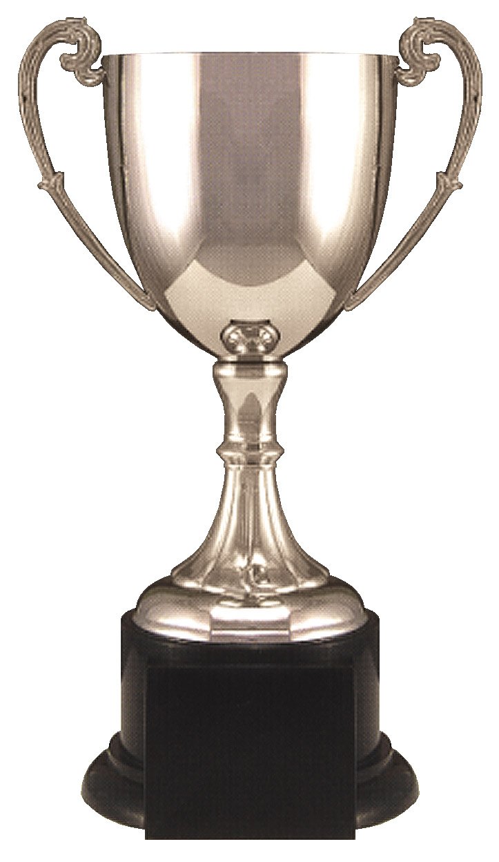 Nickel Plated Classic Cup Trophy – engravable award