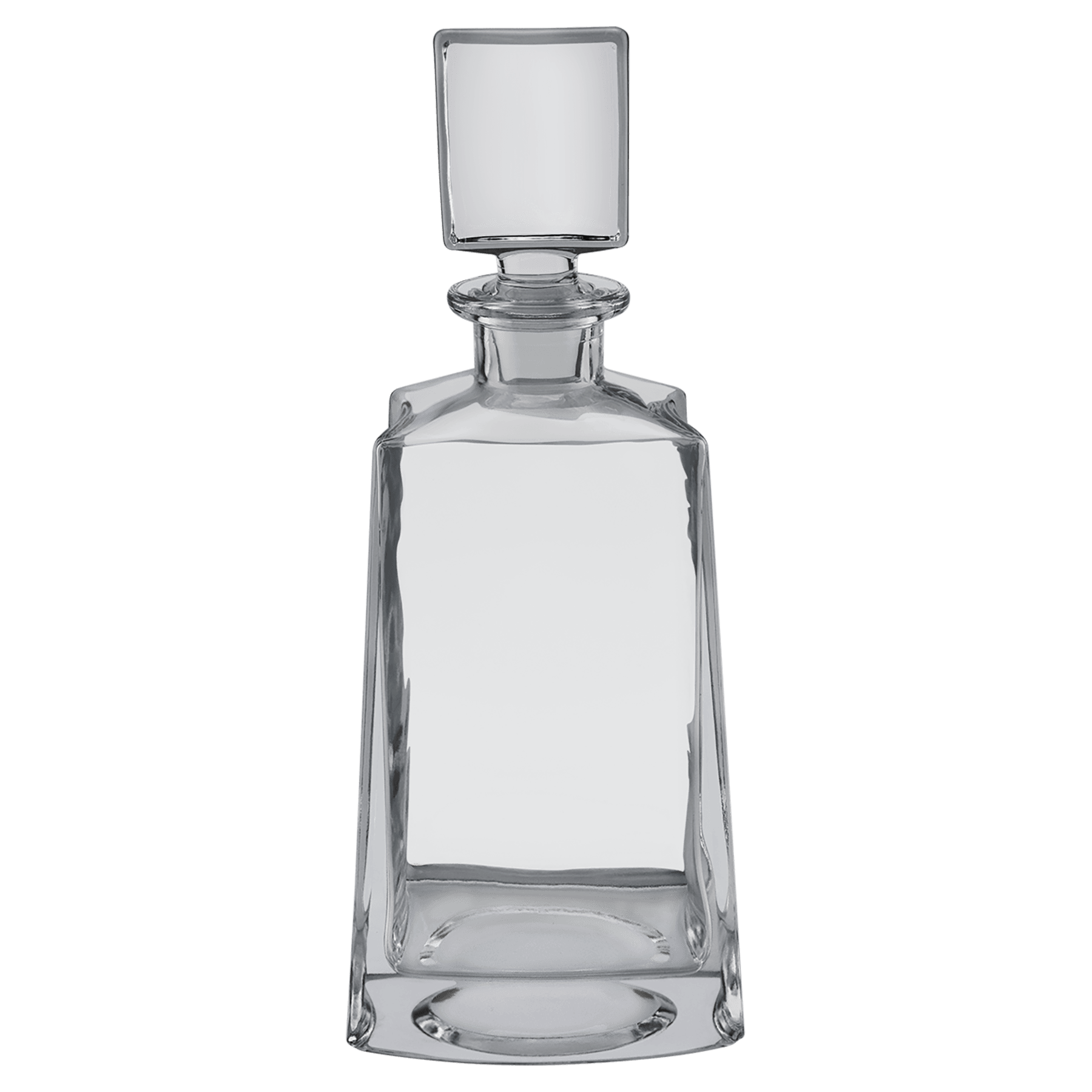 Tequila clear glass whiskey decanter, 750 mL, in a black gift box