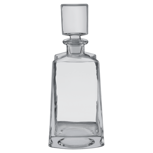 Tequila clear glass whiskey decanter, 750 mL, in a black gift box