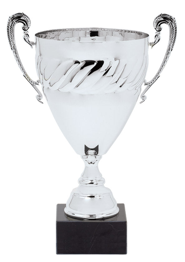 Silver Swirl Italian Cup Trophy – 17"