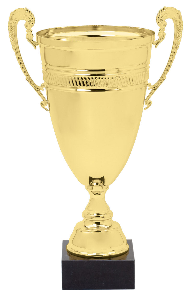 Classic Banded Italian Cup Trophy – Gold / 24¼"