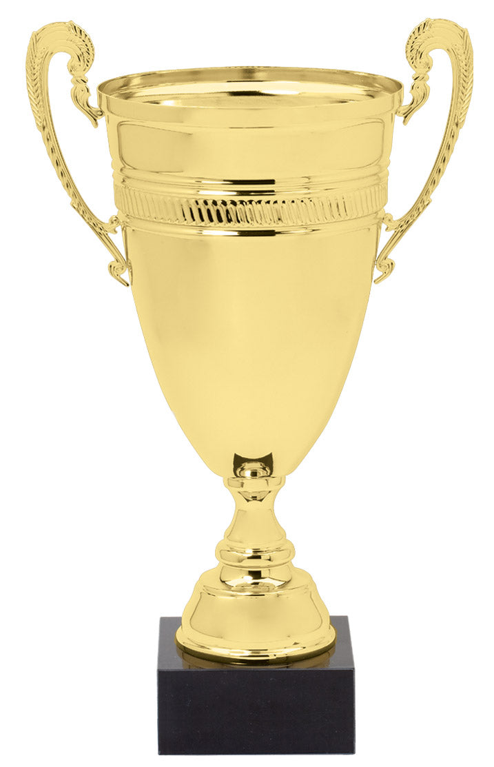 Classic Banded Italian Cup Trophy – Gold / 22¼"