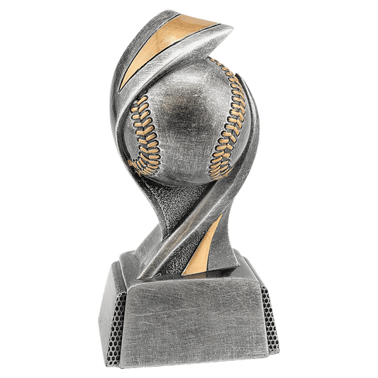 Baseball & Softball Embrace Resin award in antique silver and gold