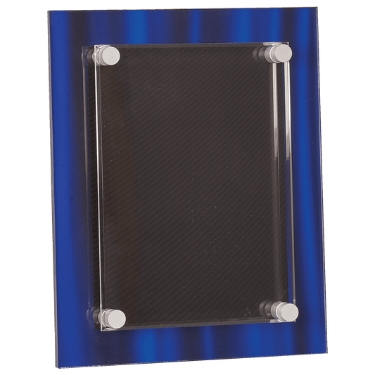 Blue 8" x 10" Velvet Stand-Off Acrylic Plaque