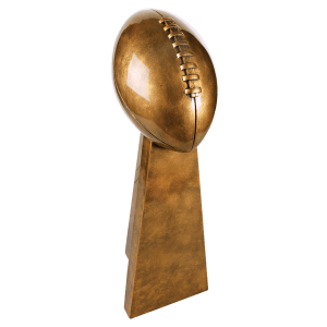 Antique Gold Football Resin 10 1/4"