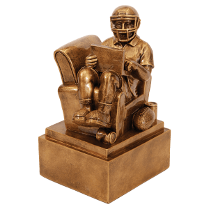Fantasy Football Man In Chair Resin 6"