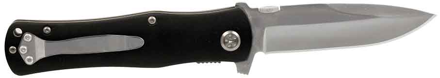 Personalized black anodized aluminum handle pocket knife