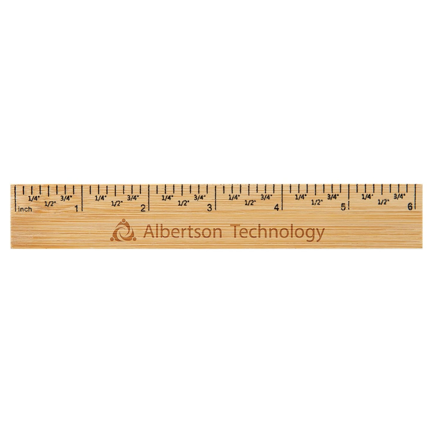 6 inch bamboo ruler, personalized