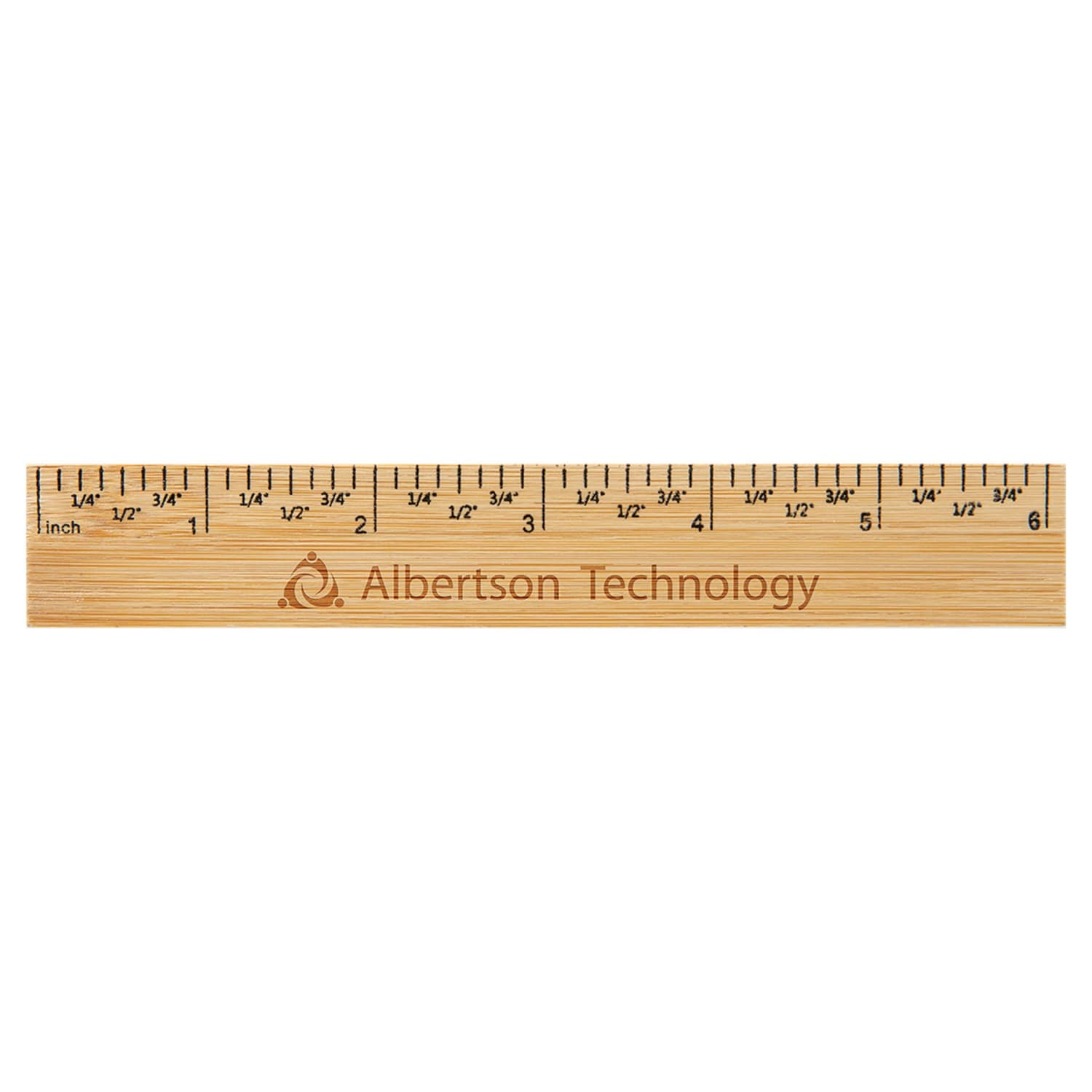 6 inch bamboo ruler, personalized