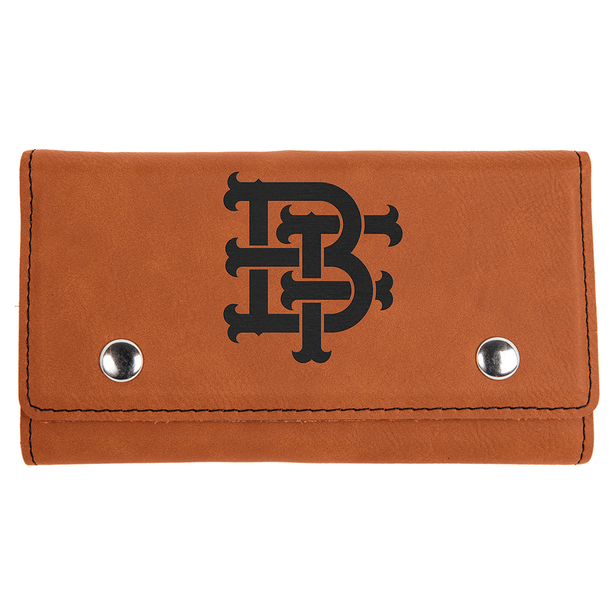 Personalized rawhide leatherette card and dice set