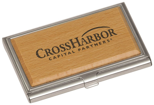 Metal & Wood Business Card Case