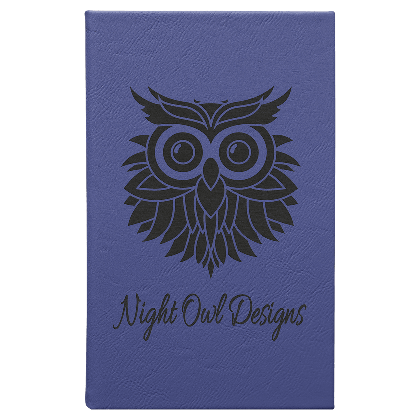 Purple Small personalized leatherette sketch book with unlined paper