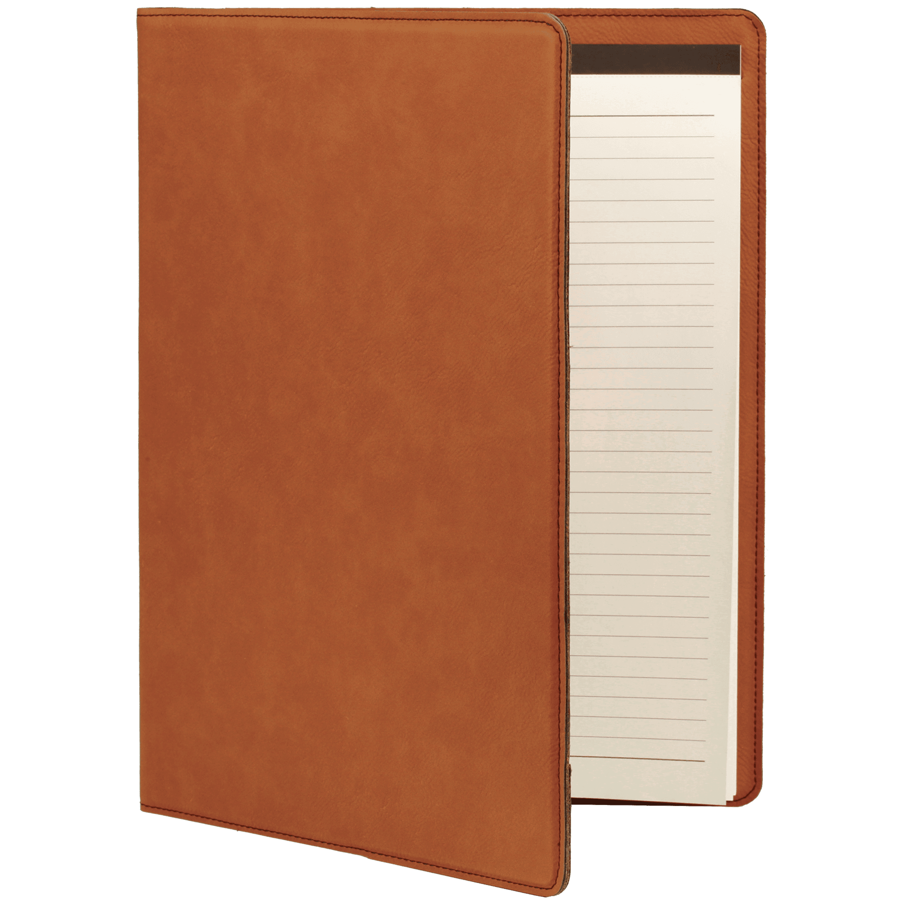 Rawhide leatherette portfolio with notepad