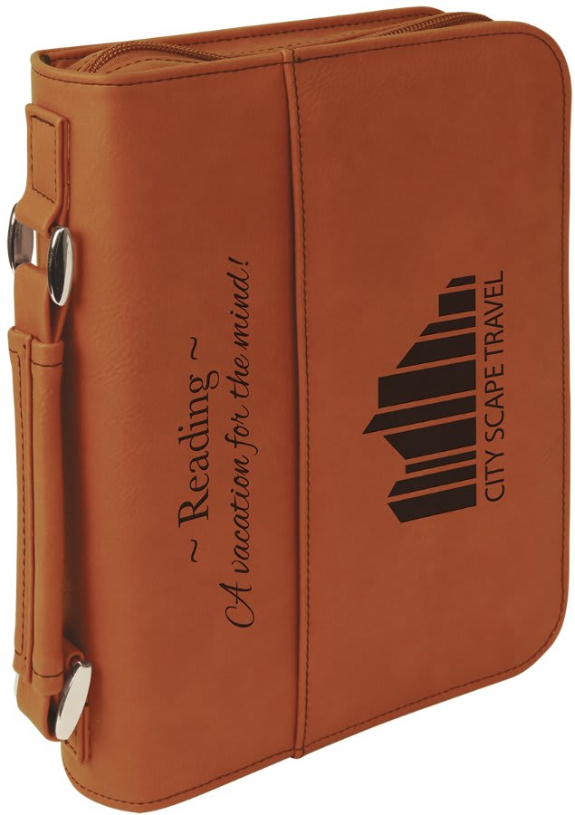 Rawhide Leatherette Zippered Bible & Book Cover, 6¾" x 9¼"