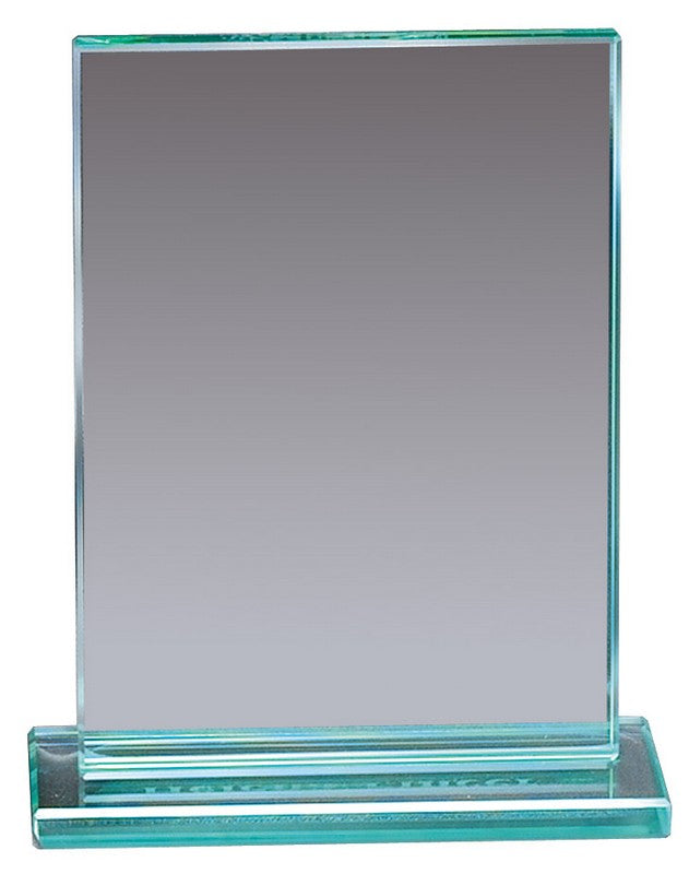 7 1/4" Rectangle Jade Glass Award