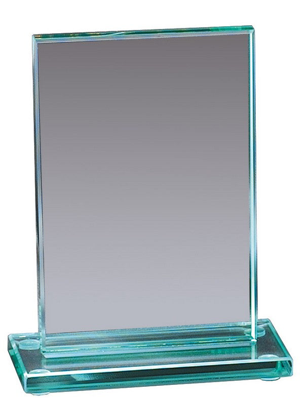 6 1/2" Rectangle Jade Glass Award