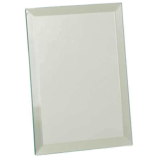 6" x 8" Clear Glass Mirror Plaque