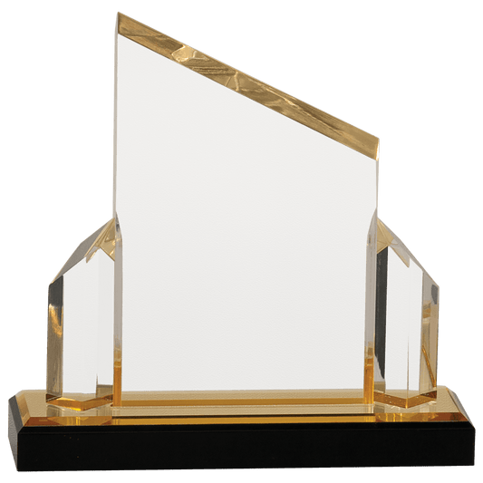 Gold 7" x 7" Beveled Post Impress Acrylic