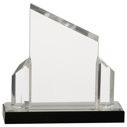 Silver 7" x 7" Beveled Post Impress Acrylic
