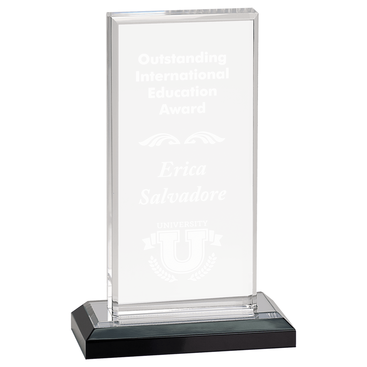 Silver 5" x 8" Beveled Impress Acrylic