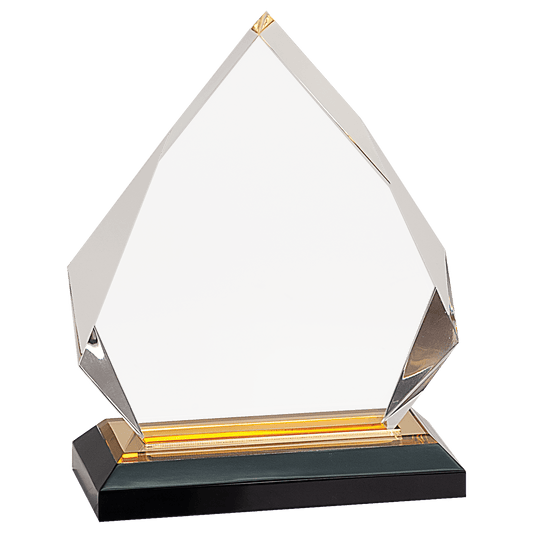 Gold 5 1/4" x 6 3/4" Diamond Impress Acrylic