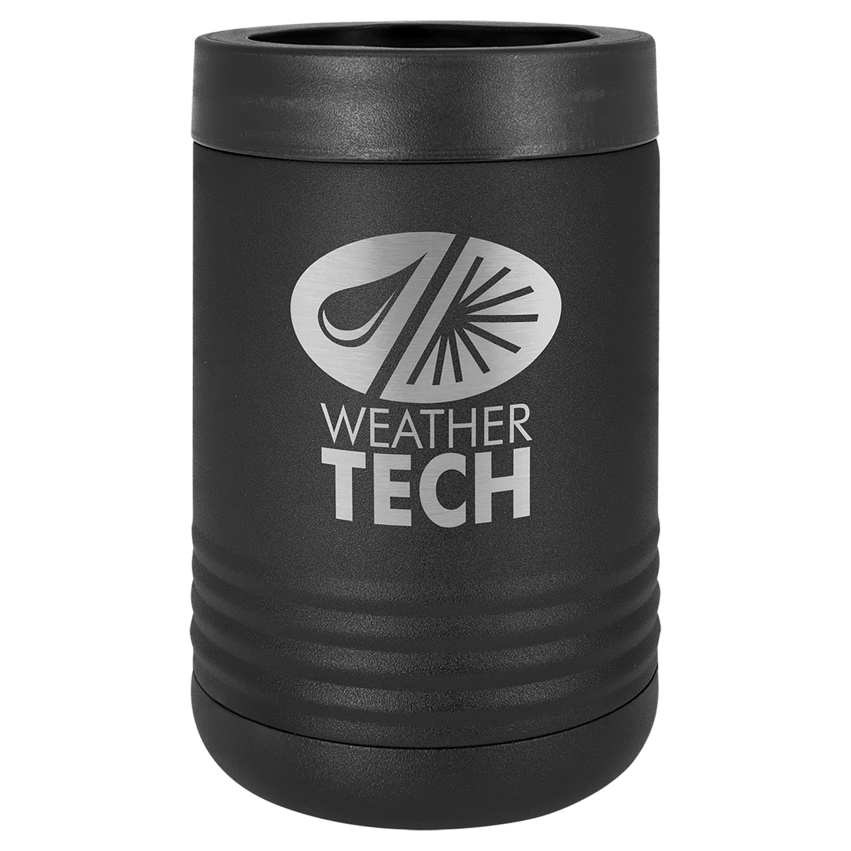 Personalized insulated can cooler in black