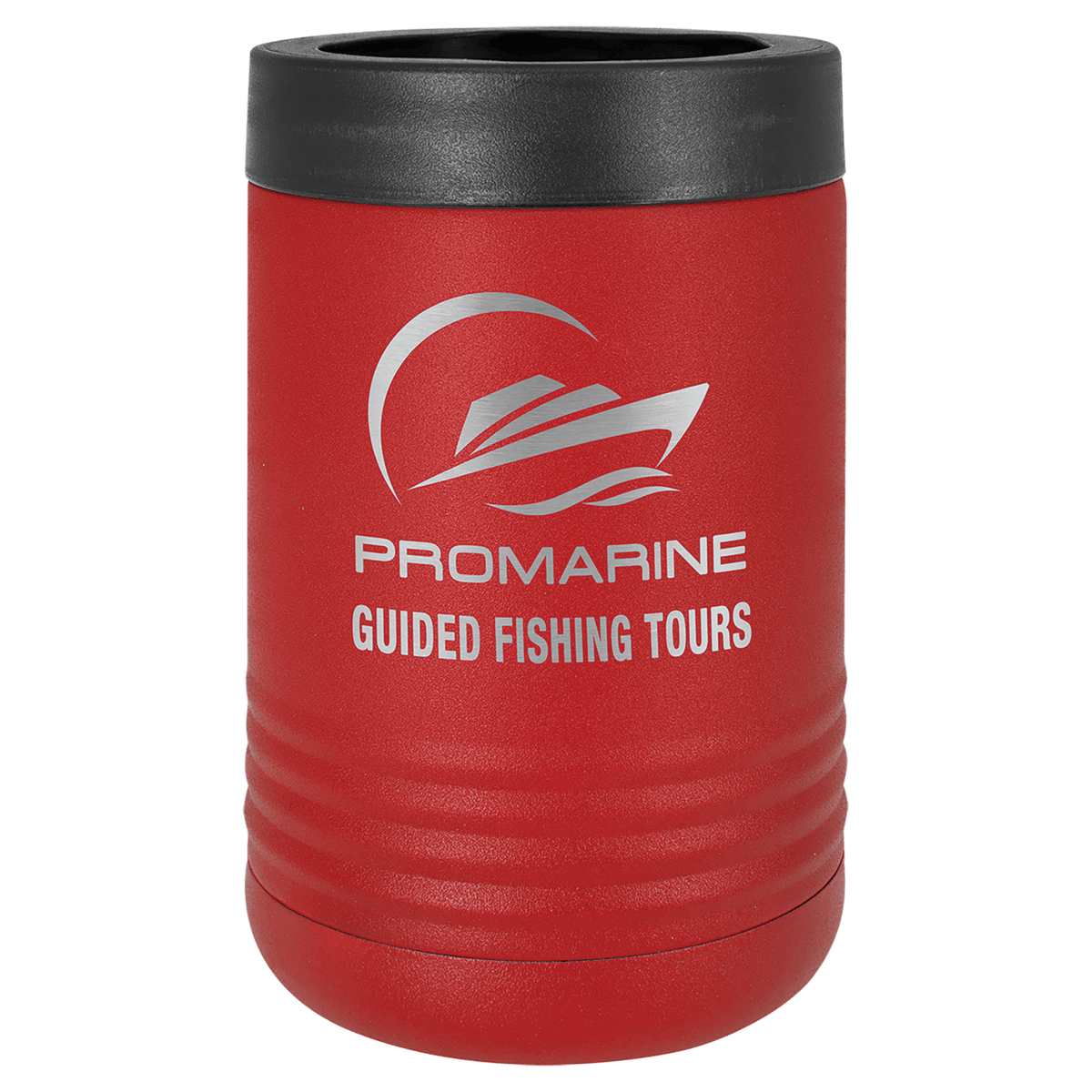 Personalized insulated can cooler in red