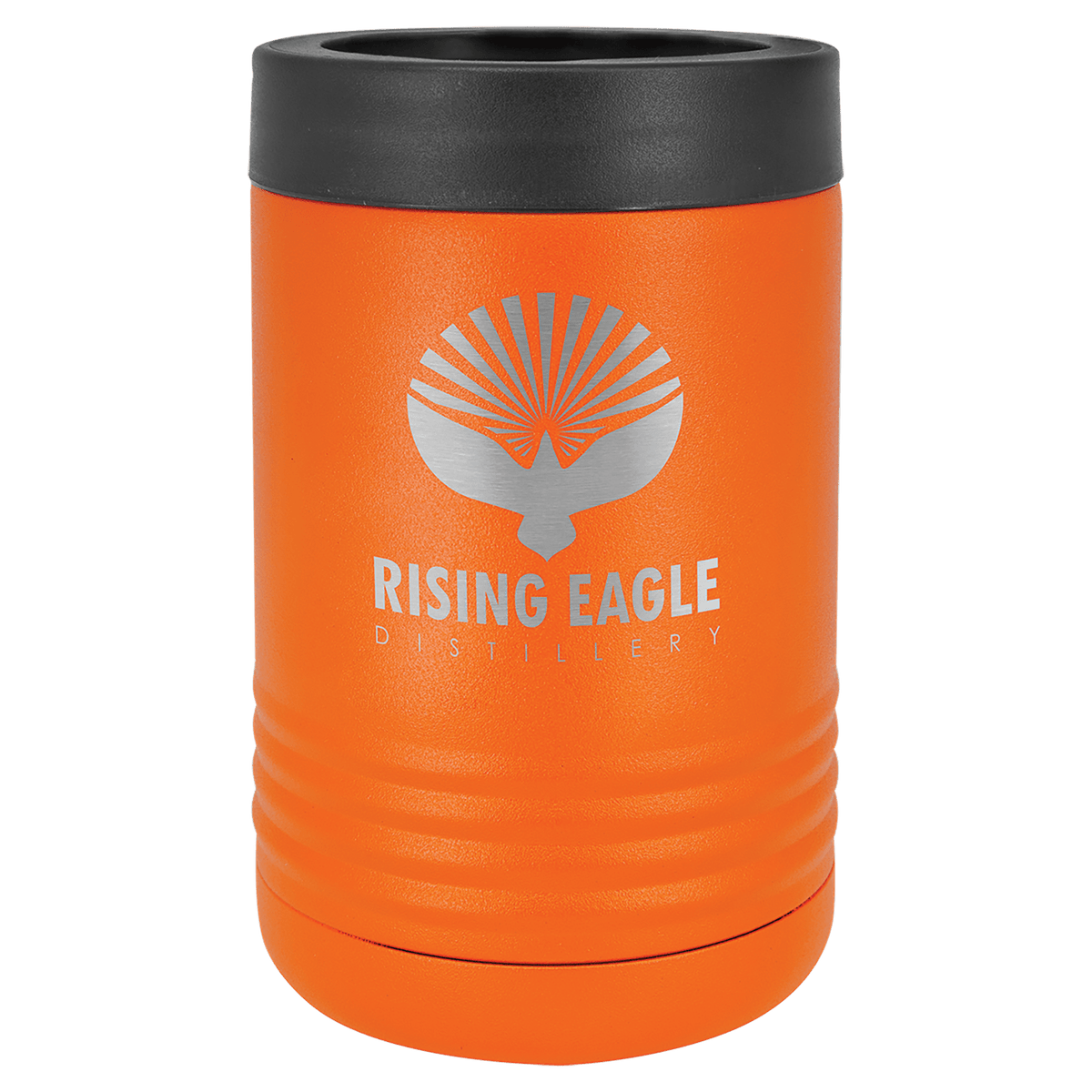 Personalized insulated can cooler in orange