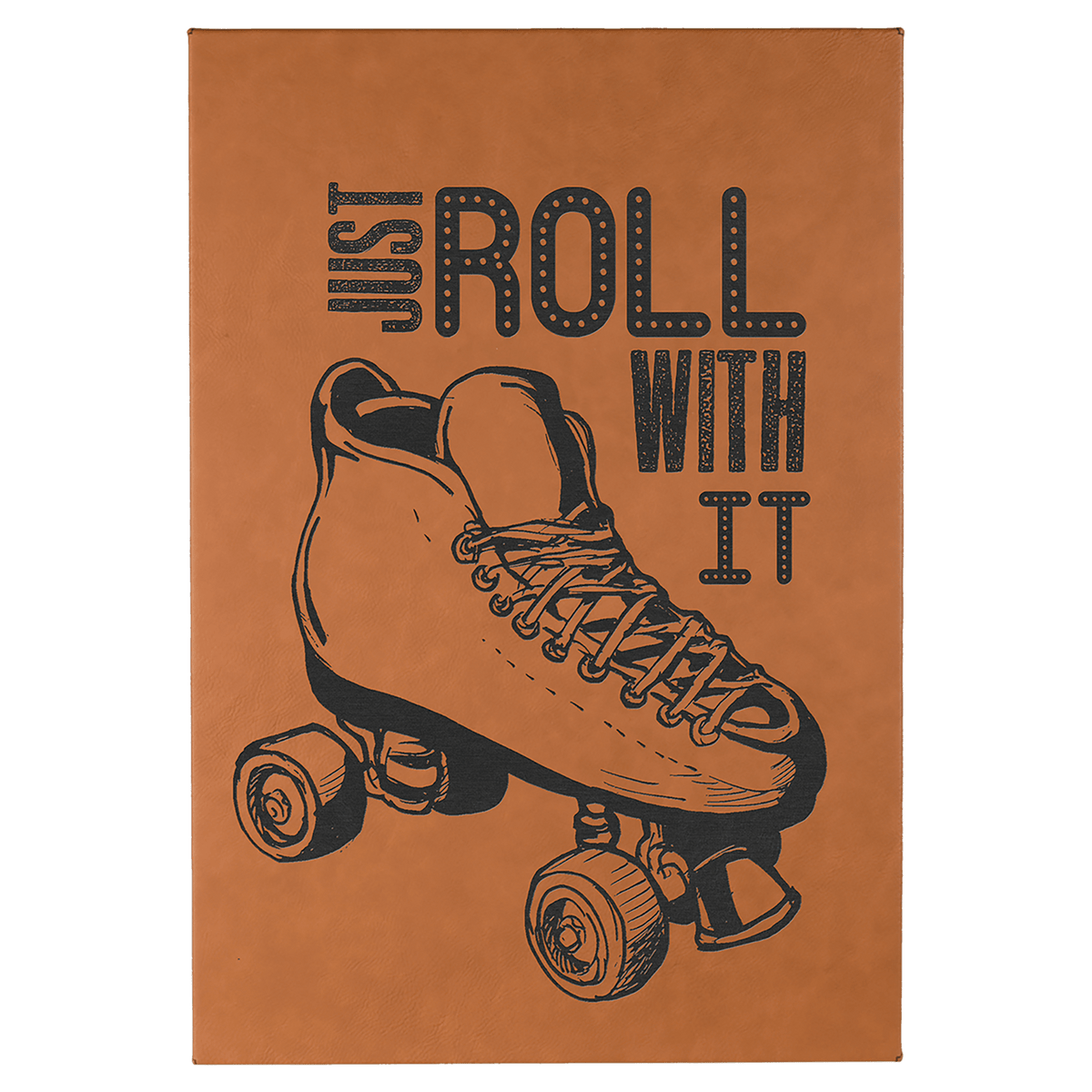 Personalized 12 inch x 18 inch rawhide leatherette wall sign