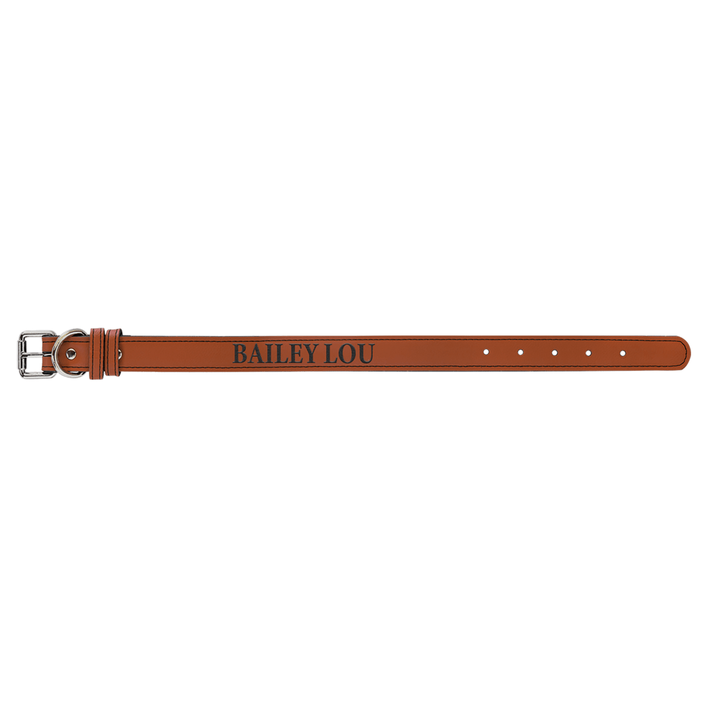 Rawhide personalized leatherette dog collar