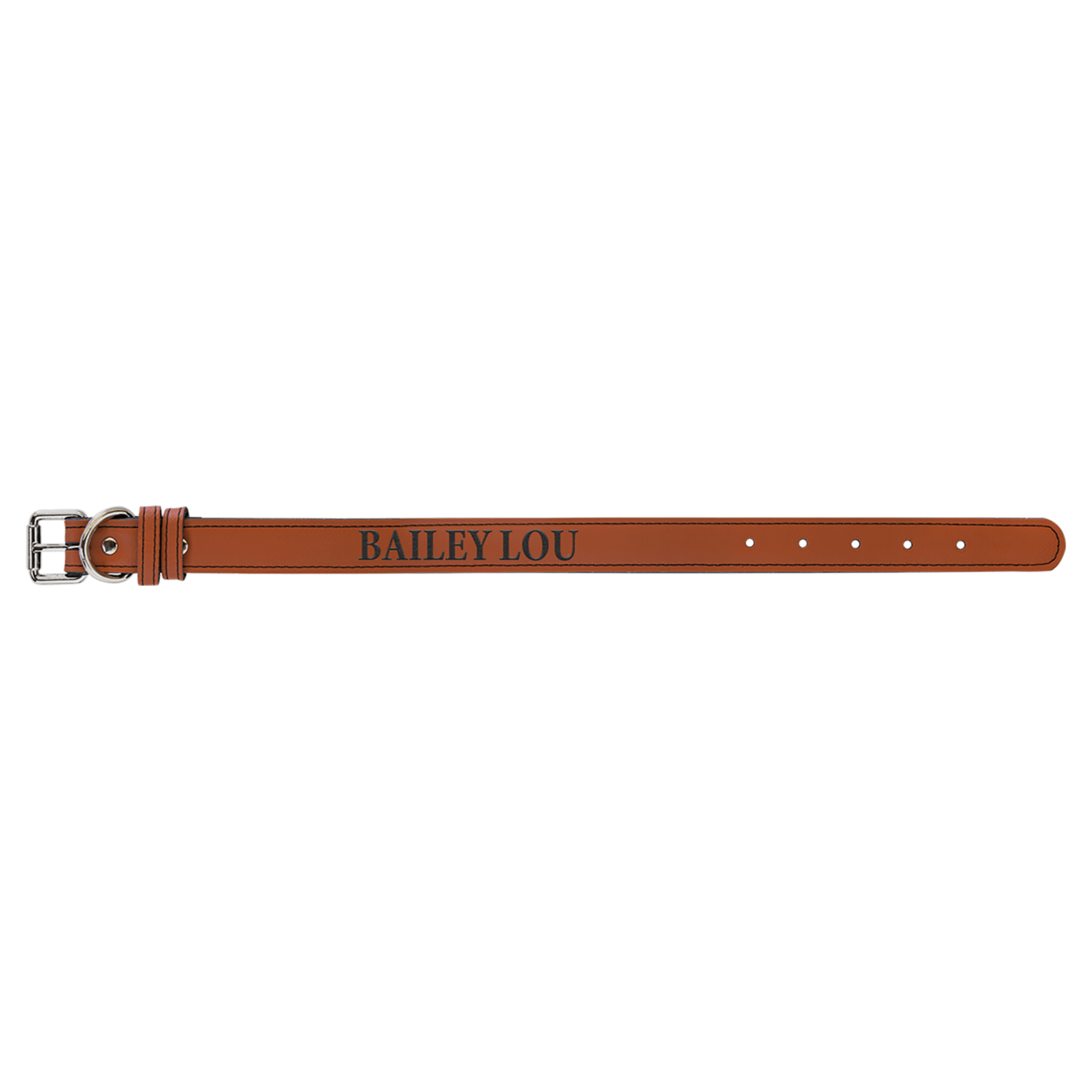 Rawhide personalized leatherette dog collar