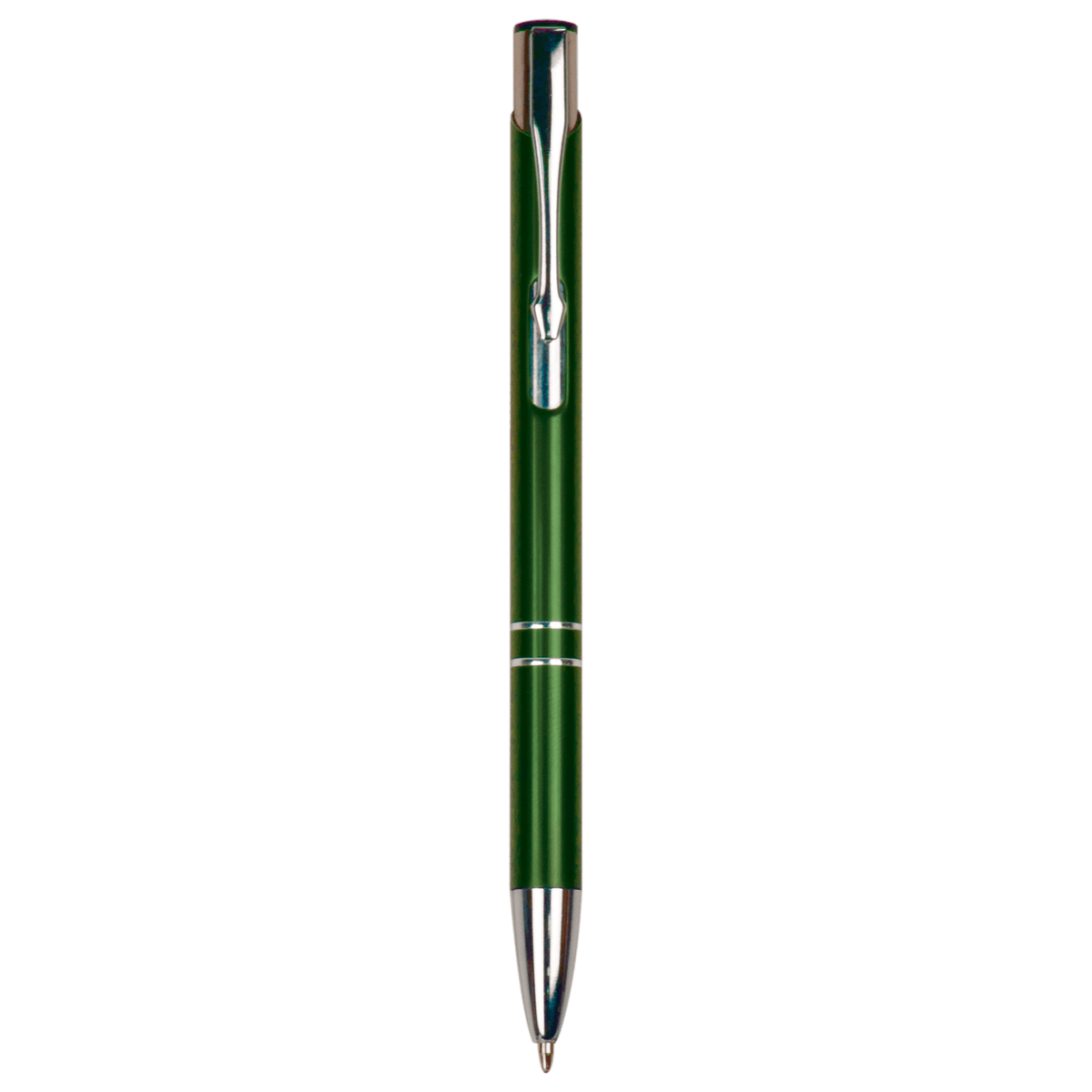 Personalized green anodized aluminum ballpoint pen