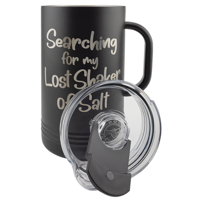 Matte black insulated pitcher with lid removed