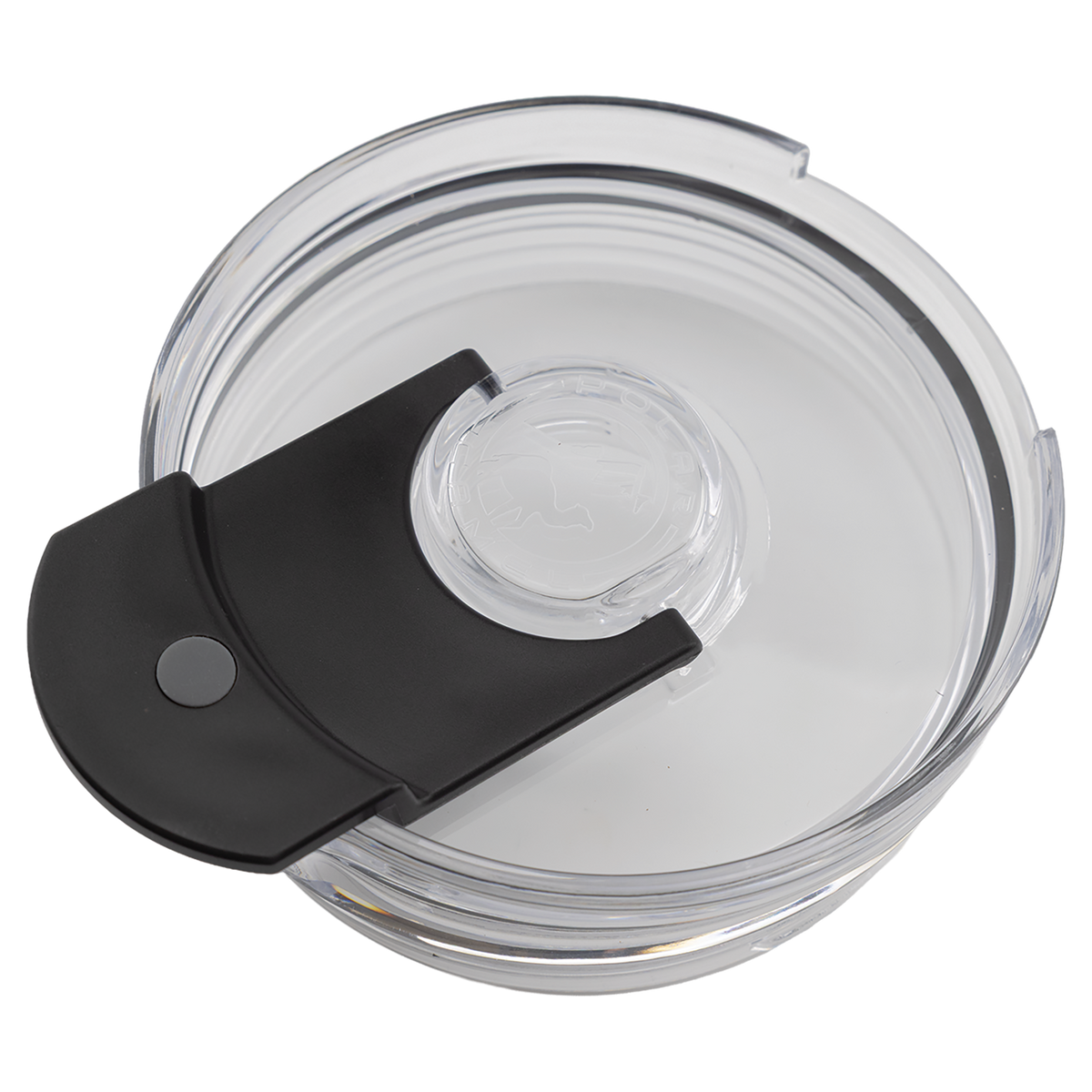 Top view of the insulated pitcher clear lid and pour spout
