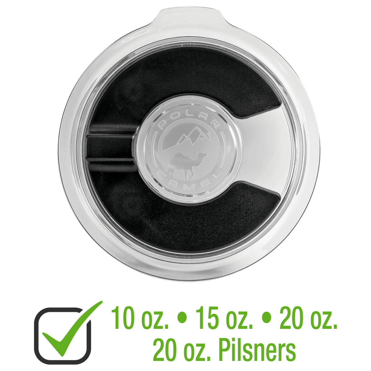 Magnetic slider lid for 10 to 20 oz tumblers
