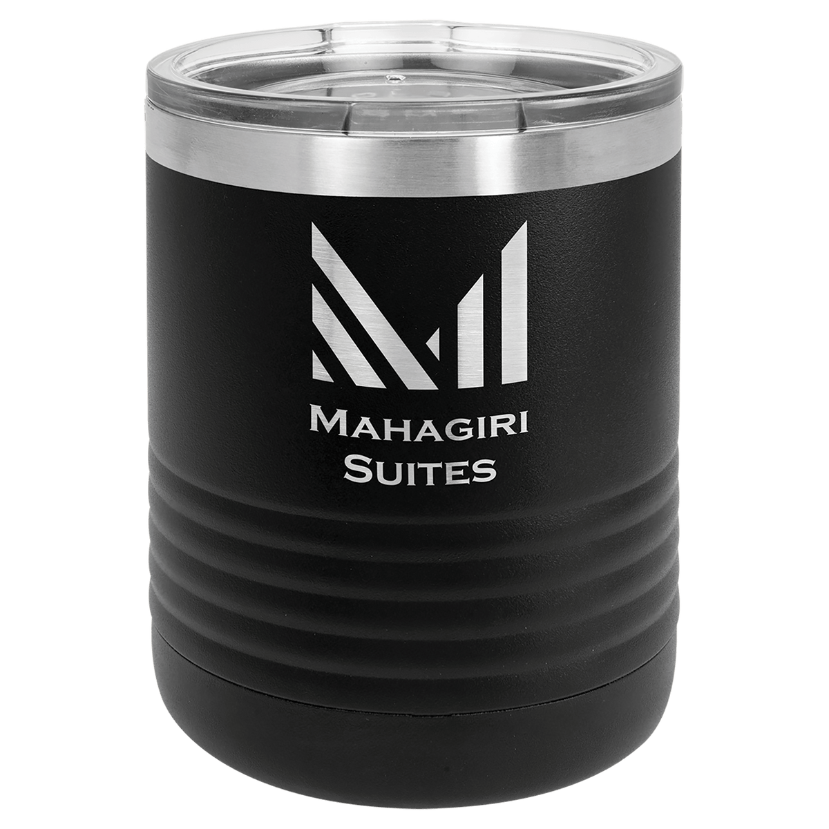 Personalized 10 oz insulated ringneck tumbler in black