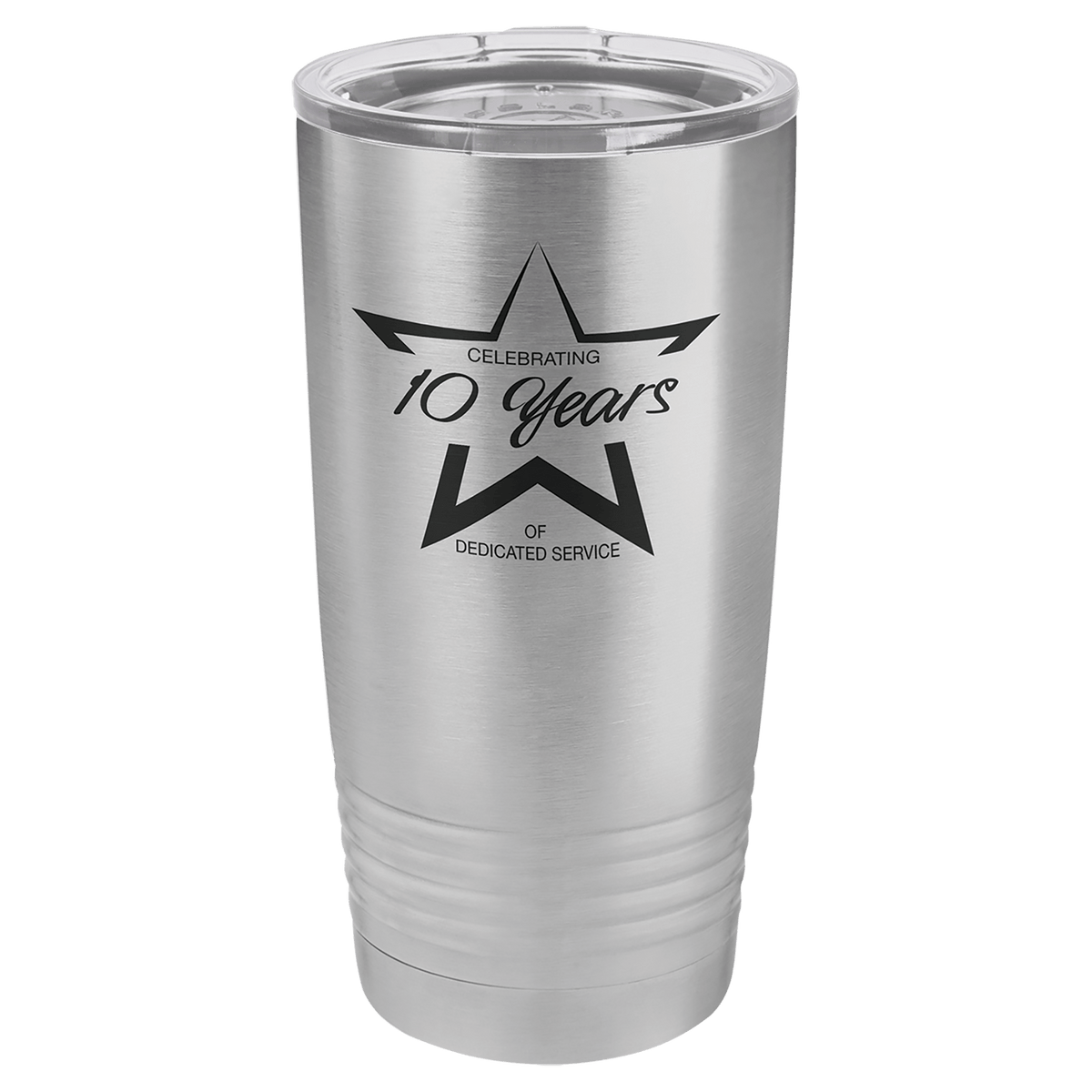 Stainless Steel 20 oz stainless steel ringneck tumbler with logo lid