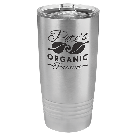 Stainless Steel 20 oz stainless steel ringneck tumbler with slider lid