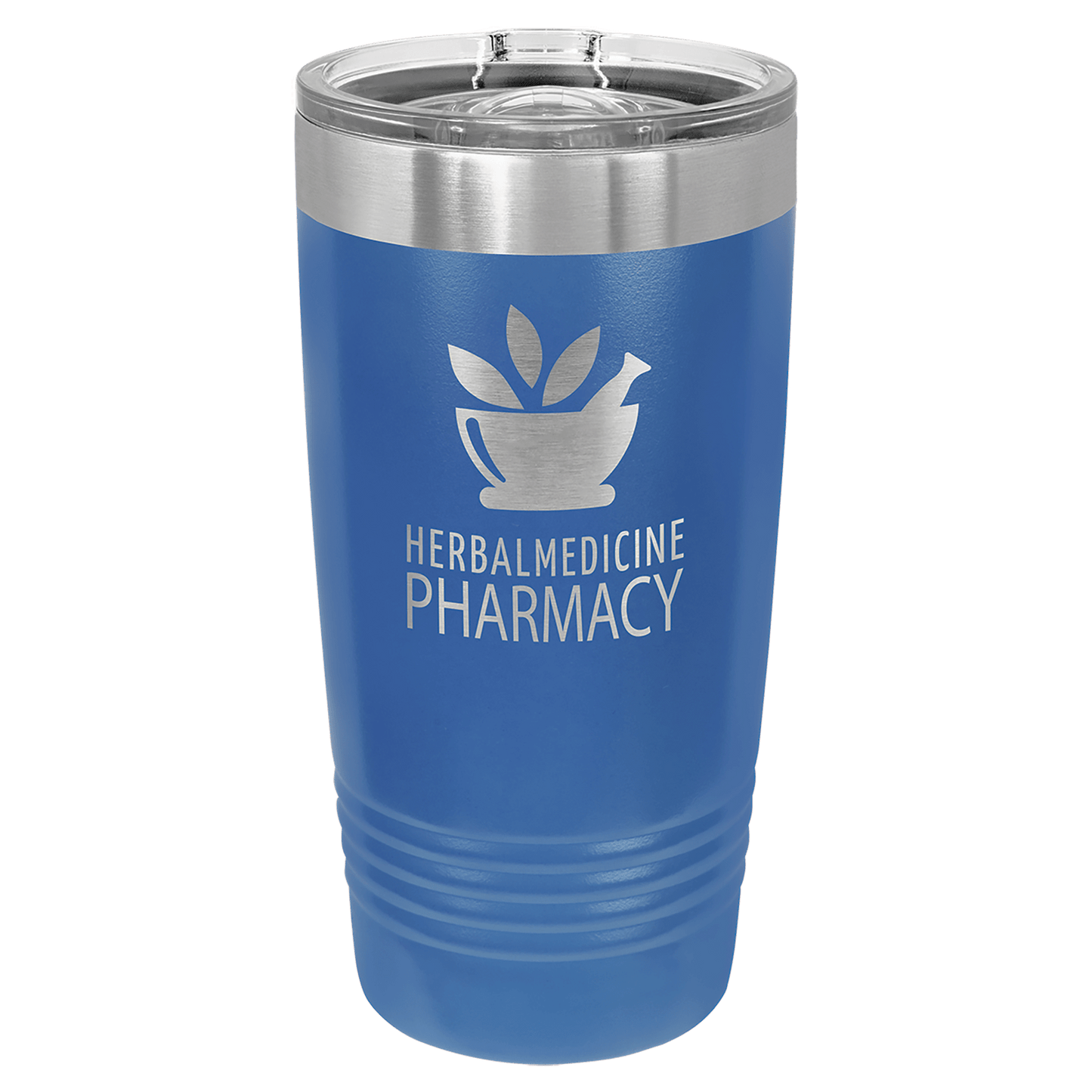 Royal Blue 20 oz stainless steel ringneck tumbler with slider lid