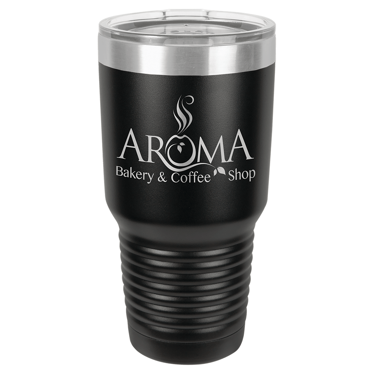 Personalized 30 oz insulated ringneck tumbler in black