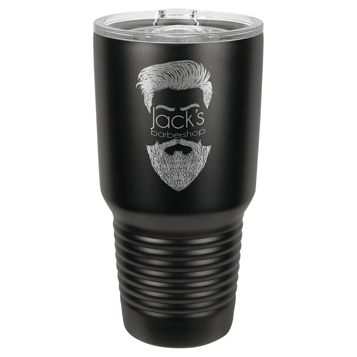 Personalized 30 oz insulated ringneck tumbler with slider lid in black (no ring)