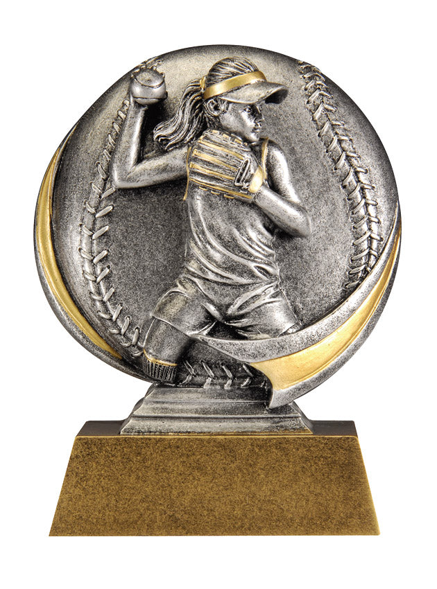 Motion Xtreme Softball Award with engraving plate, Townline Trophy & Design