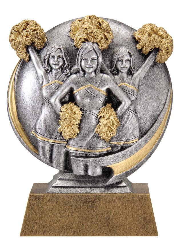 Motion Xtreme Cheer Resin Trophy