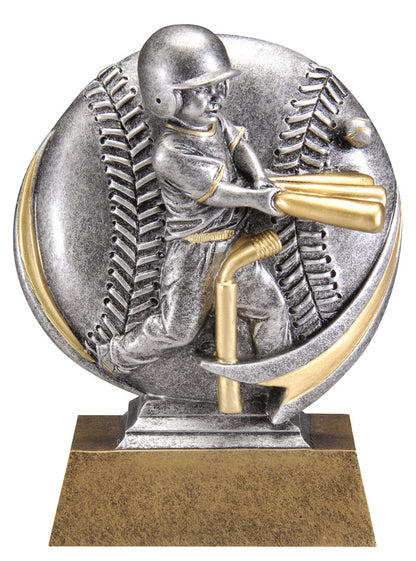 Motion Xtreme T-Ball Award - Boy with engraving plate, Townline Trophy & Design