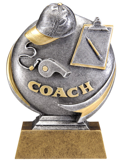 Motion Xtreme Coach Resin Trophy